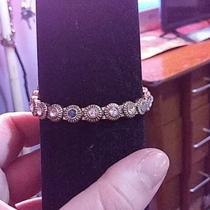 Gold rhinestone bracelet